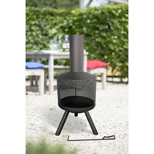 Habitat steel chimenea with - habitat,