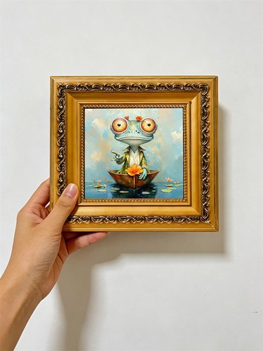 Cute frog walnut - cute, in