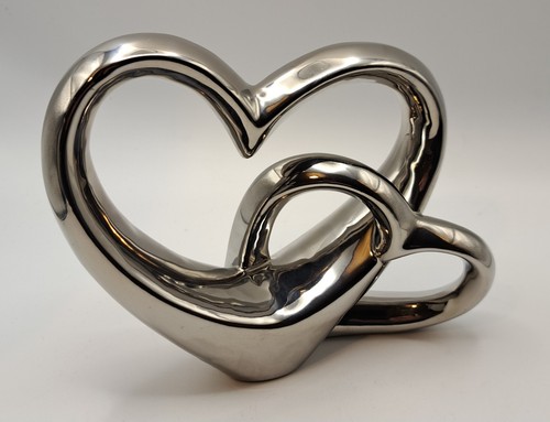 Modern silver intertwined - silver,