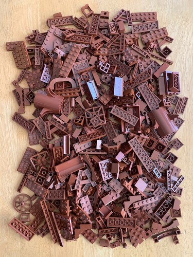 Lego reddish brown 500g bulk - lego,