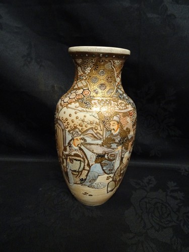 Vintage satsuma vase japanese - satsuma,