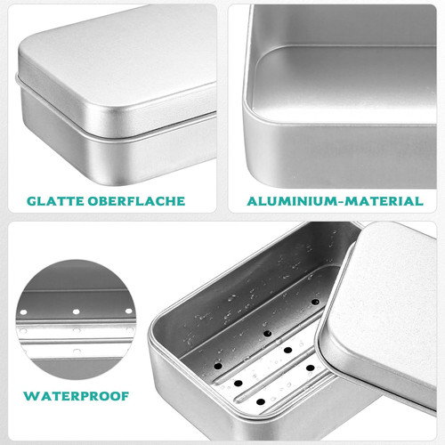 Aluminium travel soap - 2x,