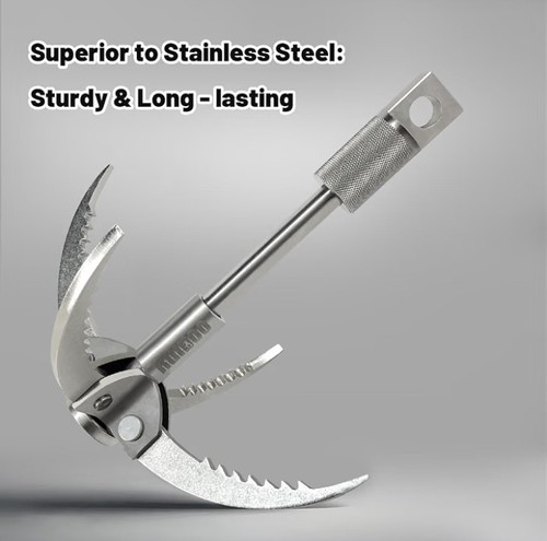 Grappling hook folding claw - grappling,