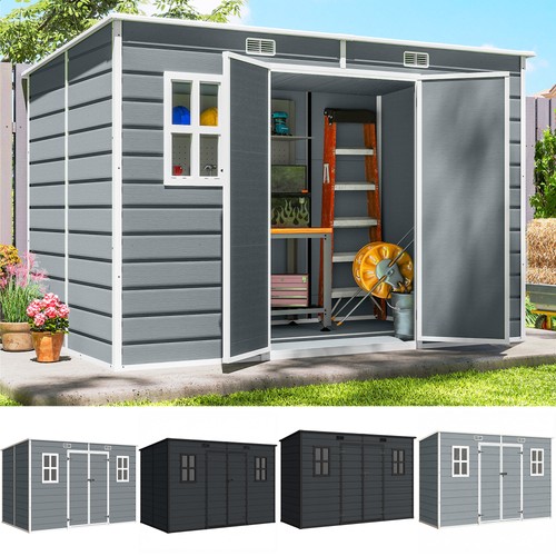 Plastic garden shed - garden, with