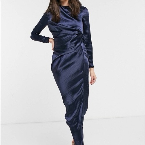 Asos design satin high - satin, drape