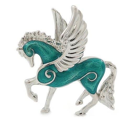 Small green enamel pegasus the - enamel,
