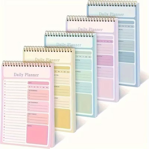 Daily planner notebook spiral - daily,