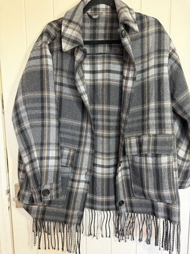 Grey tartan check wool - tartan,