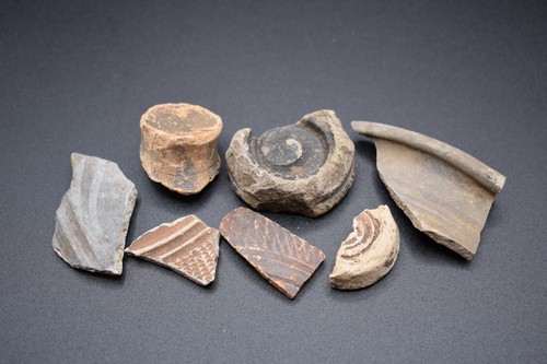 Group medieval pottery - group,