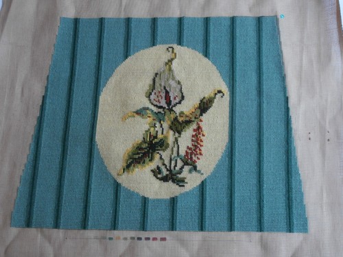 Completed tapestry chair