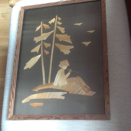 Lovely marquetry vintage - marquetry,