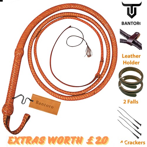 Kangaroo leather bullwhip - kangaroo, 16