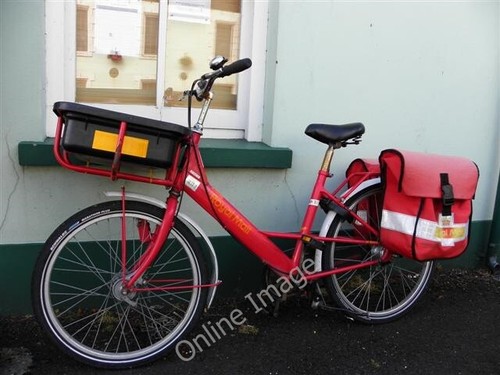 Photo 6x4 post - office, bicycle