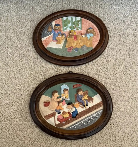 Vintage wall hanging plaque - vintage,