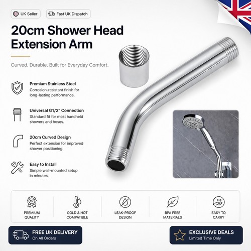 20cm shower head extension - 20cm,