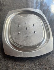 Stainless Steel Meat Carving Tray Vintage with Spikes