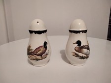 Royal Worcester palissy Game series Salt and Pepper pot 