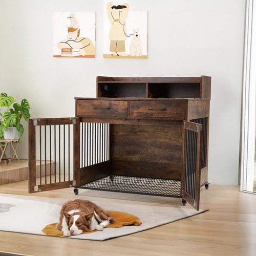 Large wooden dog crate - large,