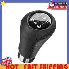 For 5-Speed Universal Leather Manual Shift Knob - Aluminium Gear Stick