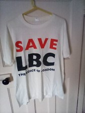 Vintage SAVE LBC RADIO T-Shirt! Size Large! With Back Print