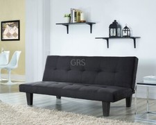 Fabric Sofa Bed 3 Seater Faux