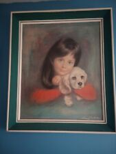 Louis Shabner Original Framed Print From 70s