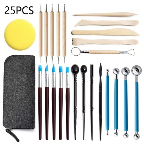 Piece soft clay pottery - 25-piece,