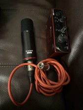 Focusrite Scarlett Solo Studio 2nd Gen USB Audio Interface Bundle Mic & Cables