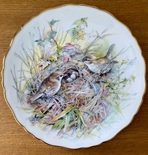 Royal Albert Bone China Display Plate "Wren"  From The Garden Bird Series 1989