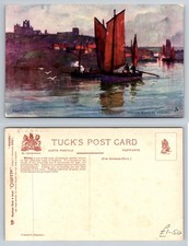Yorkshire - Fishing Boats at Whitby - Publ. Tuck's Oilette