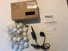 IKEA Kallt snowball opiac ice white   Lights Plug In 40 lights Indoor outdoor