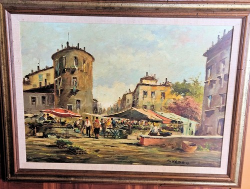 Vintage oil painting - vintage,