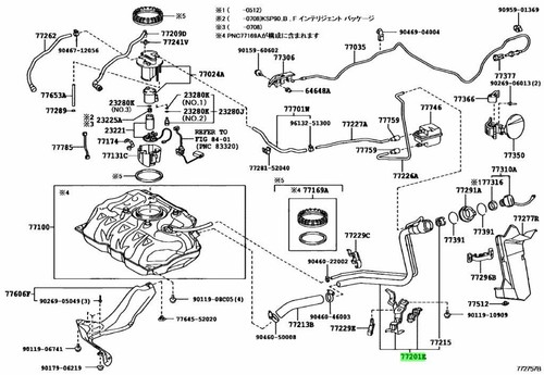 Genuine toyota fuel tank - genuine, hose