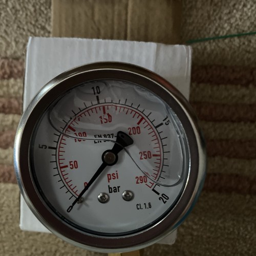 Pressure gauge 63mm 4 bsp - gauge, 1/4