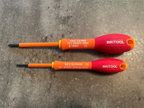 Britool insulated screwdrivers - insulated,