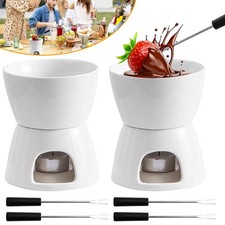 Chocolate Fondue Pot Set Mini Fondue Pot Chocolate Fondue Mug with Candle & Fork