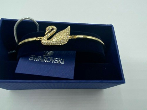 Swarovski swan bangle bracelet - swan,
