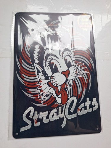 Stray cats metal sign - stray, plaque