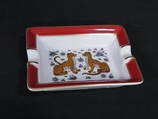Hermes Leopard Ashtray Red