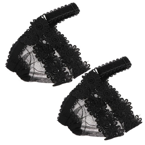 Black lace high - high, heel