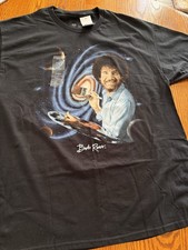 Bob Ross T-shirt Large Gray