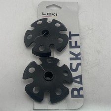 LEKI Baskets 1 Pair Black New