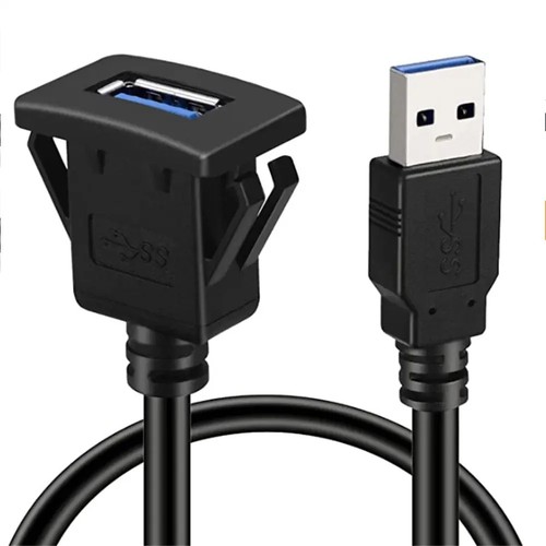 Usb panel mount extension - panel,