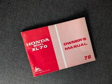 1976 XL70 HONDA  MOTORCYCLE