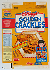1992 Kelloggs Cereal Golden Crackles Beano & Dandy Comic Packet box - complete