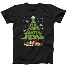 Star Wars May The Force Be With You Christmas Tree T-Shirt | Funny Xmas Gift