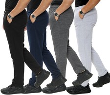 Mens Fleece Joggers Open Hem