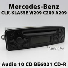 Genuine Mercedes W209 Radio Audio 10 CD BE6021 CLK-Class Becker Car Stereo C209
