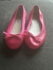 Bright Pink French Sole Patent Leather Ballet Pumps
