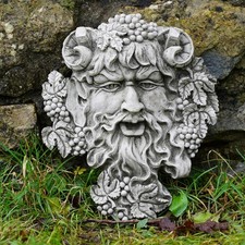 Bacchus greenman stone - bacchus,
